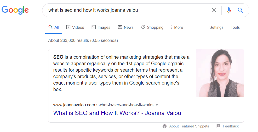 Featured Snippet: What is SEO and how it works What is SEO and how it works